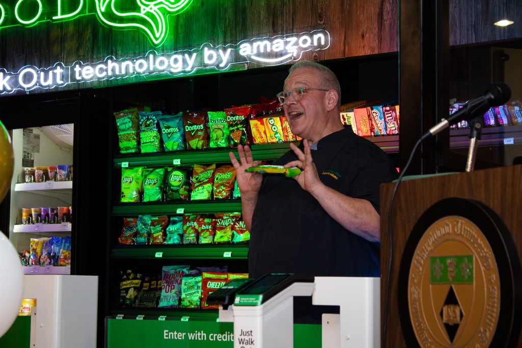 Man talking expressively with his hands