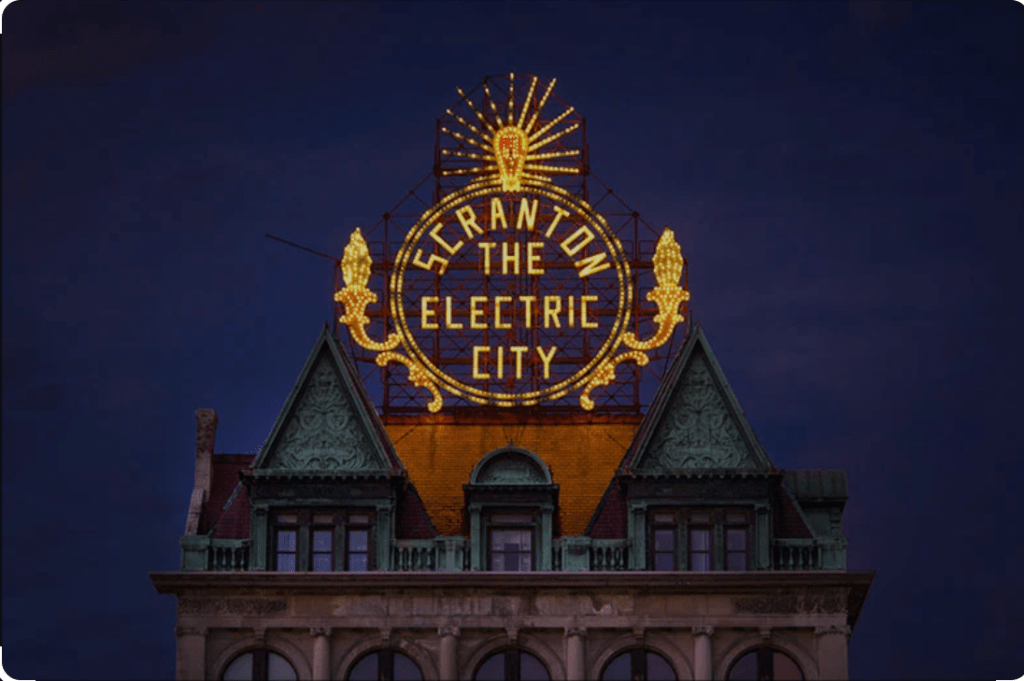 Scranton sign, The Electric City