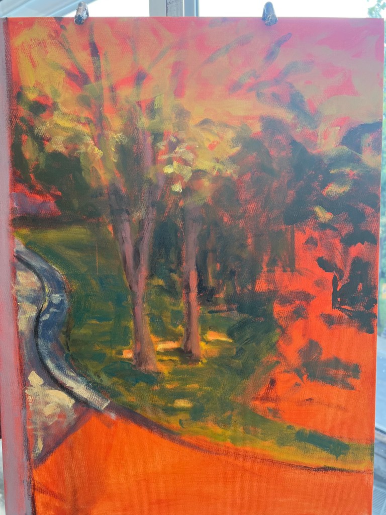 Landscape painting progress
