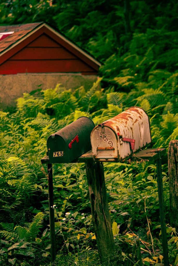 Photo of two mailboxes