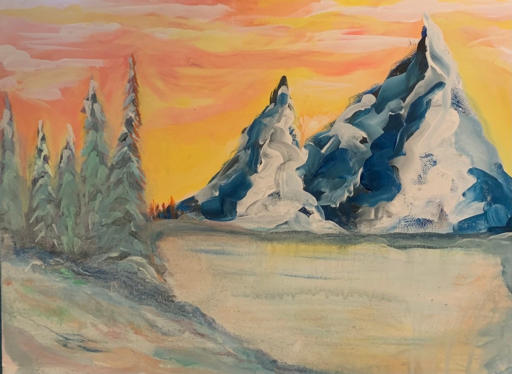 Original Color Blocking on Canvas