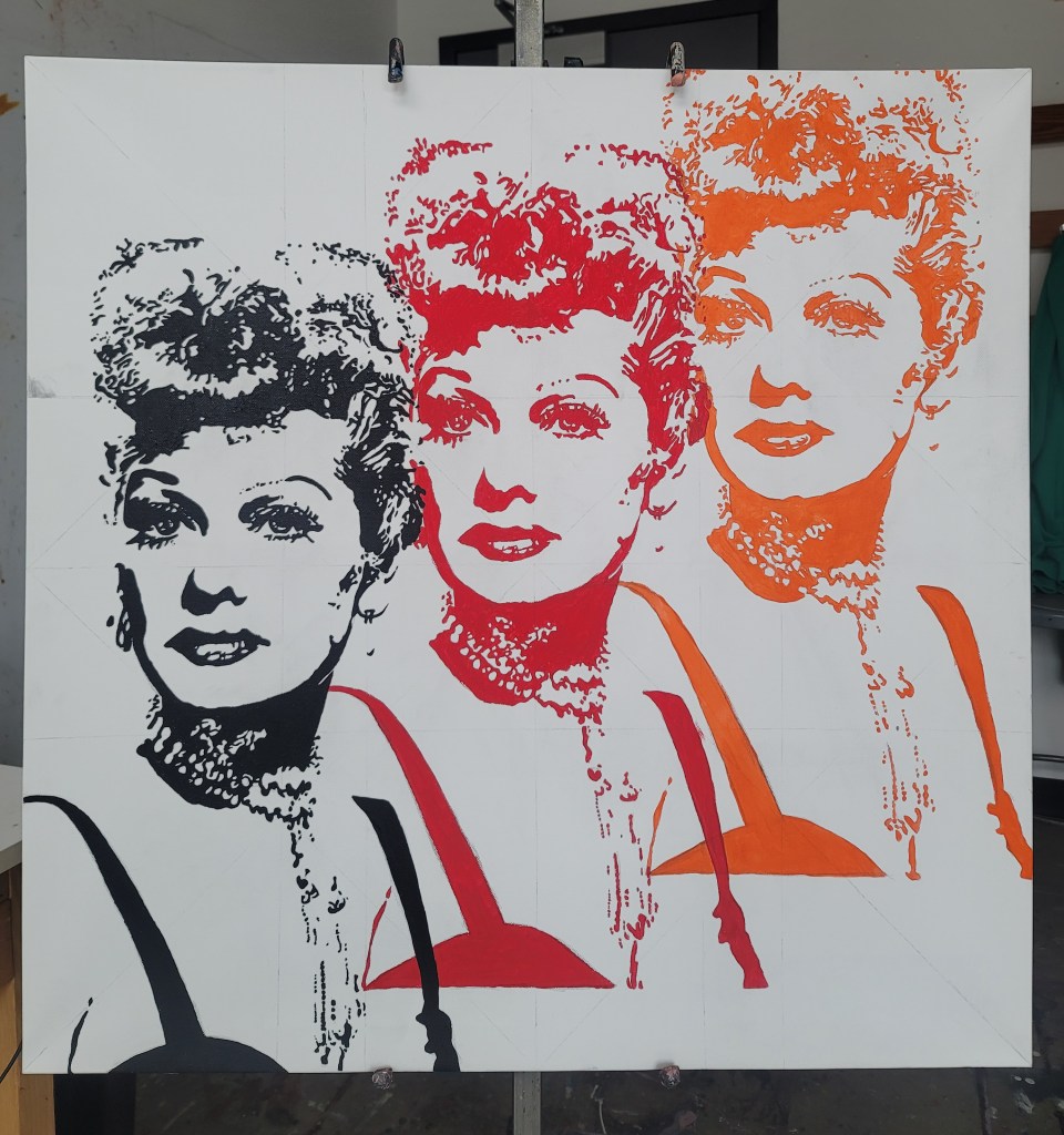 Lucille Ball Painting: Portrait Process