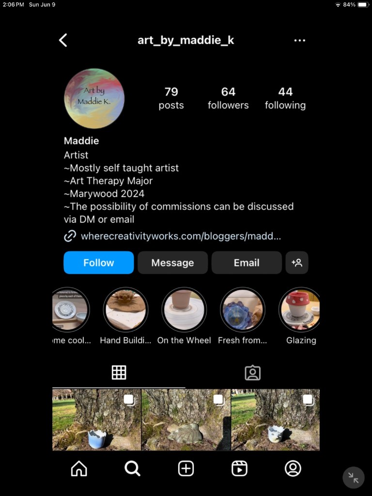 Social media account screenshot