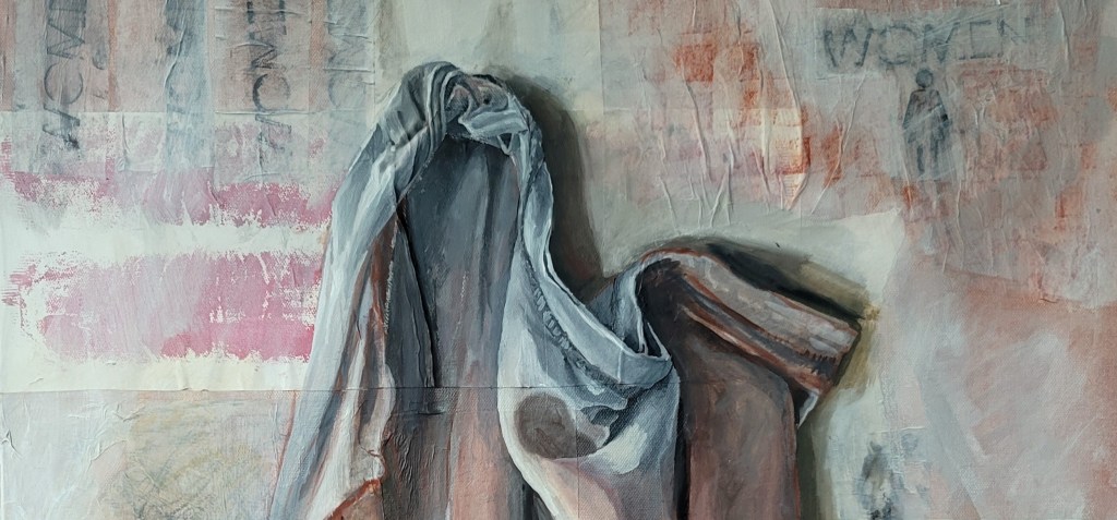 Cropped Section of Crimson Inequality