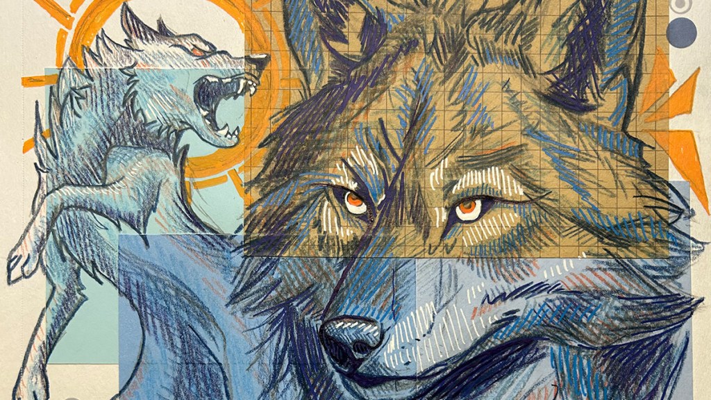 Wolf Sketchbook page