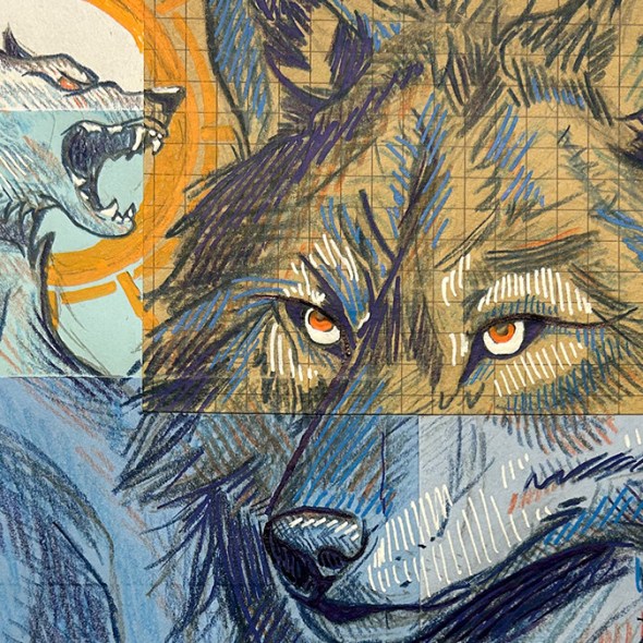 Wolf Sketchbook page