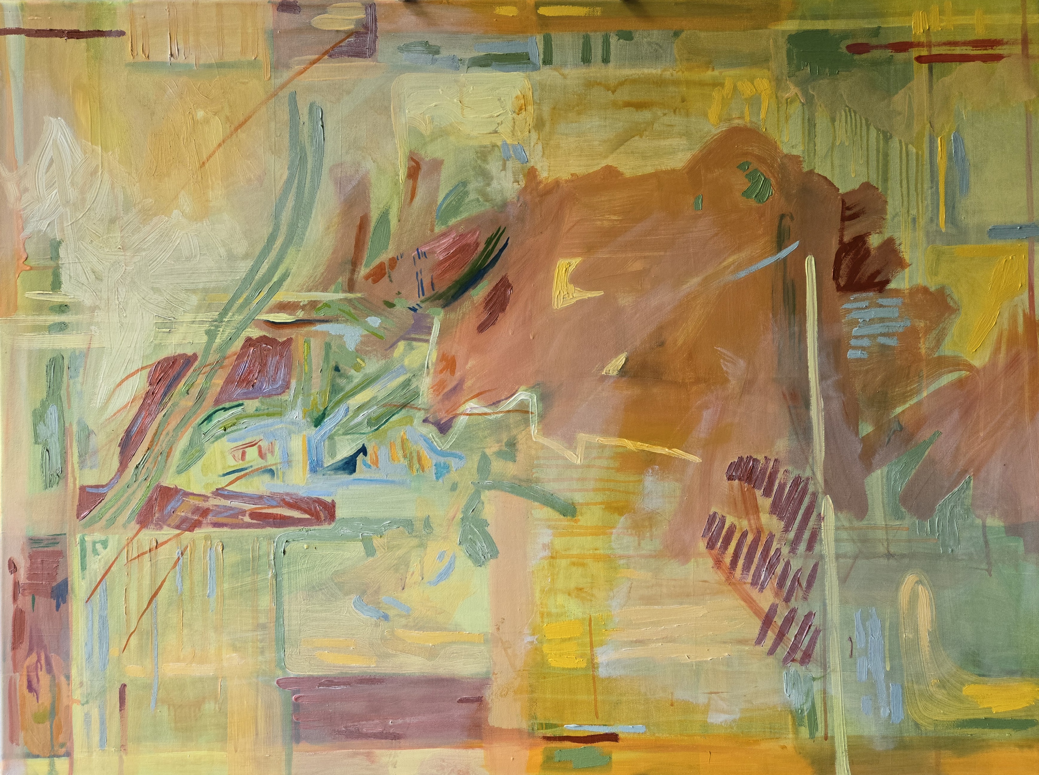 Abstract Painting In Progress