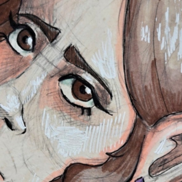 Coffee Spill Art Challenge - Featured Image Close Up