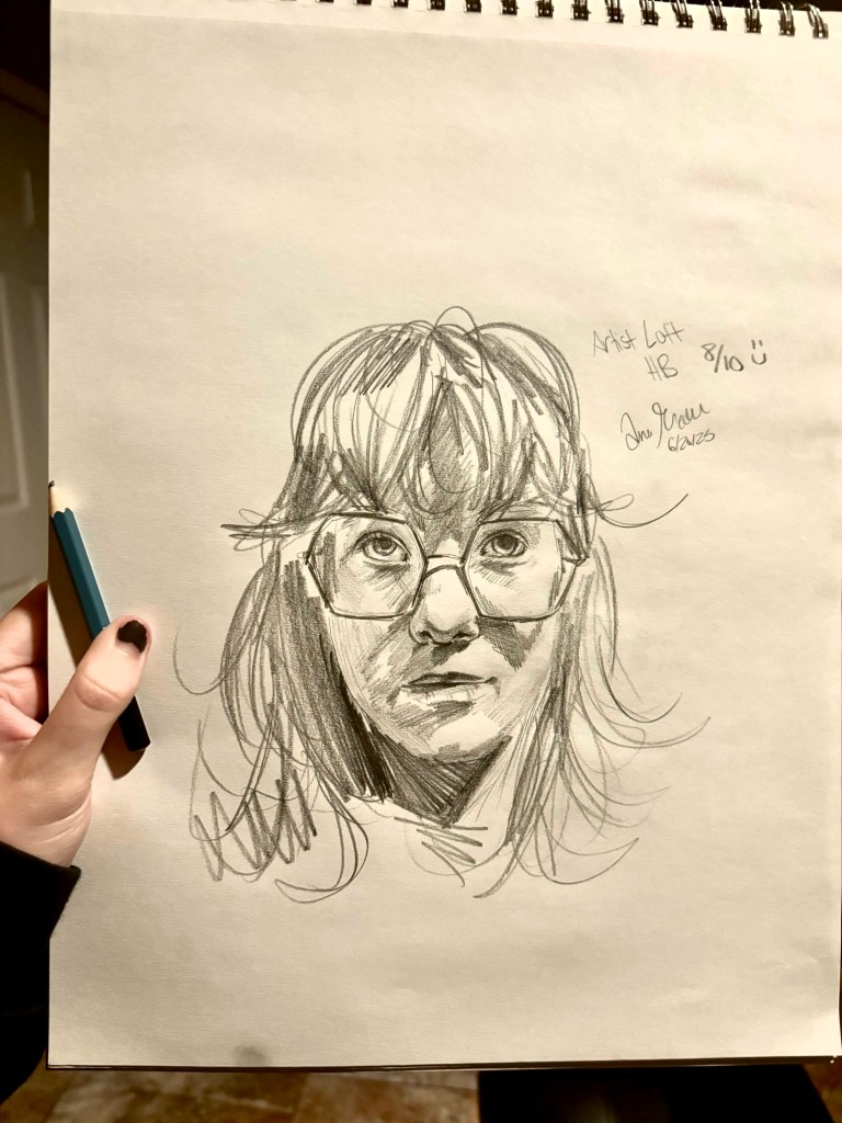 Portrait sketch done with an Artist Loft HB pencil