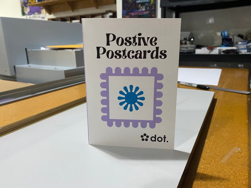 positive postcards card