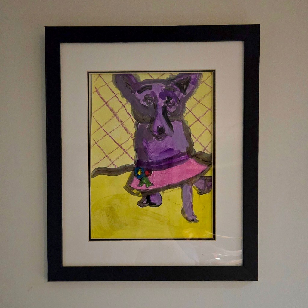 Purple Dog in a Tutu