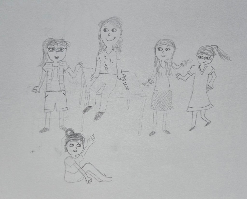 Rebecca and Her Friends - A Sketchbook Page