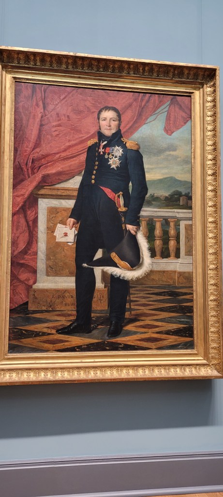 Powerful man painting