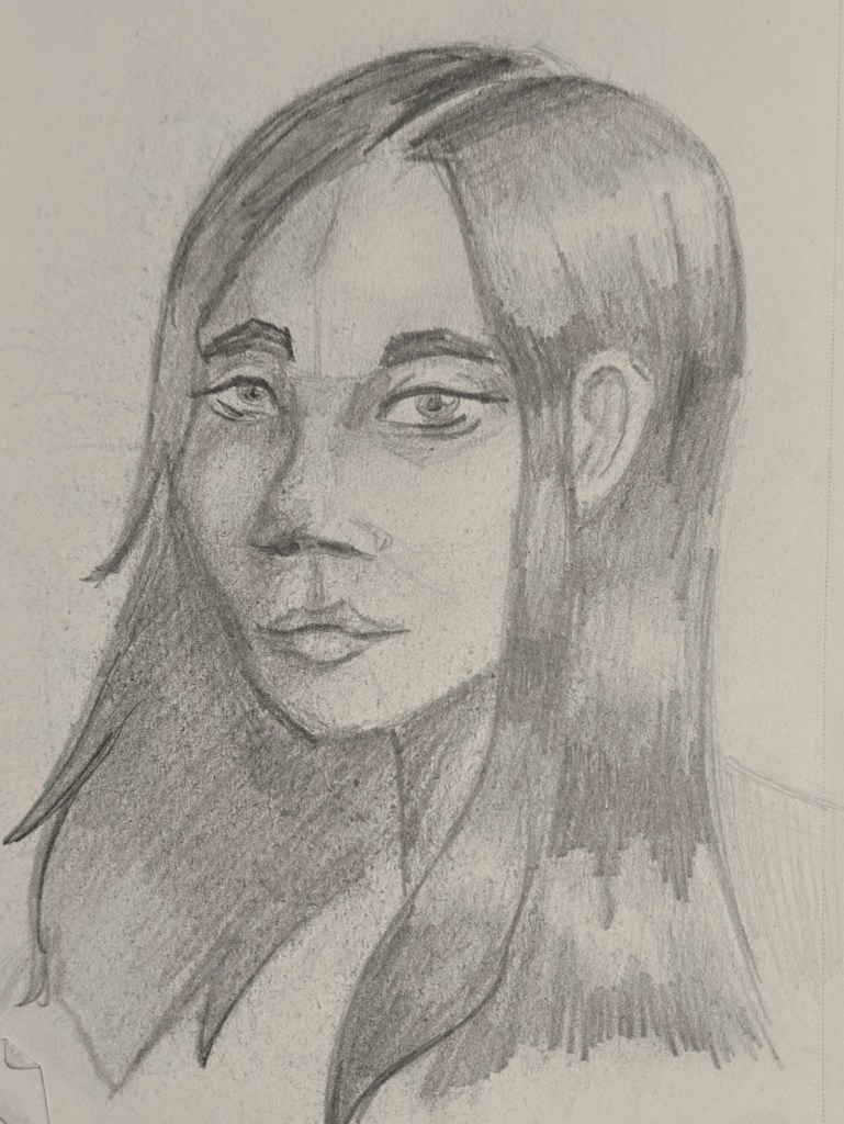 Stylized Sketch of a Girl