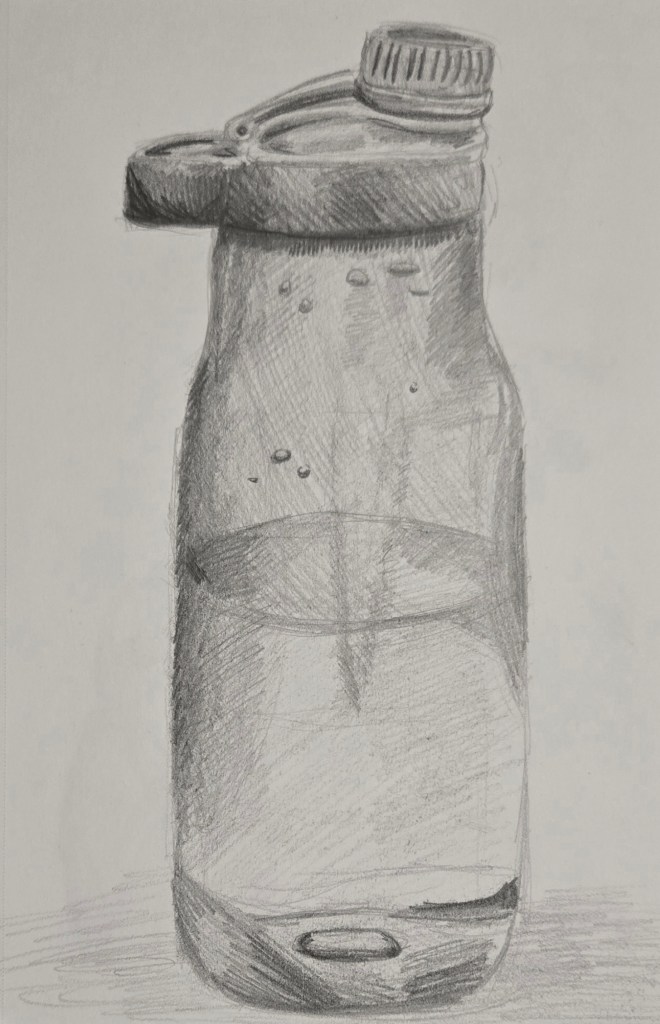 Still Life Study of a Water Bottle