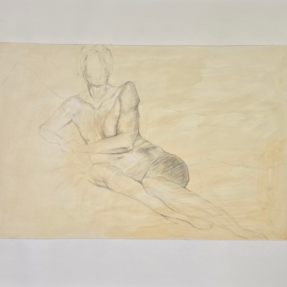 Horizontal Figure Drawing of the Female Figure