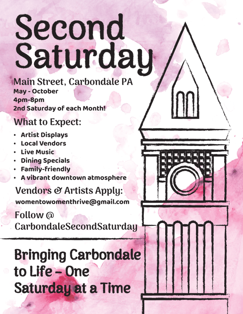 Second Saturday Poster by Rebecca Prowse